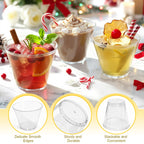 9 OZ Clear Disposable Plastic Cups Cocktail Cup 50 Pack