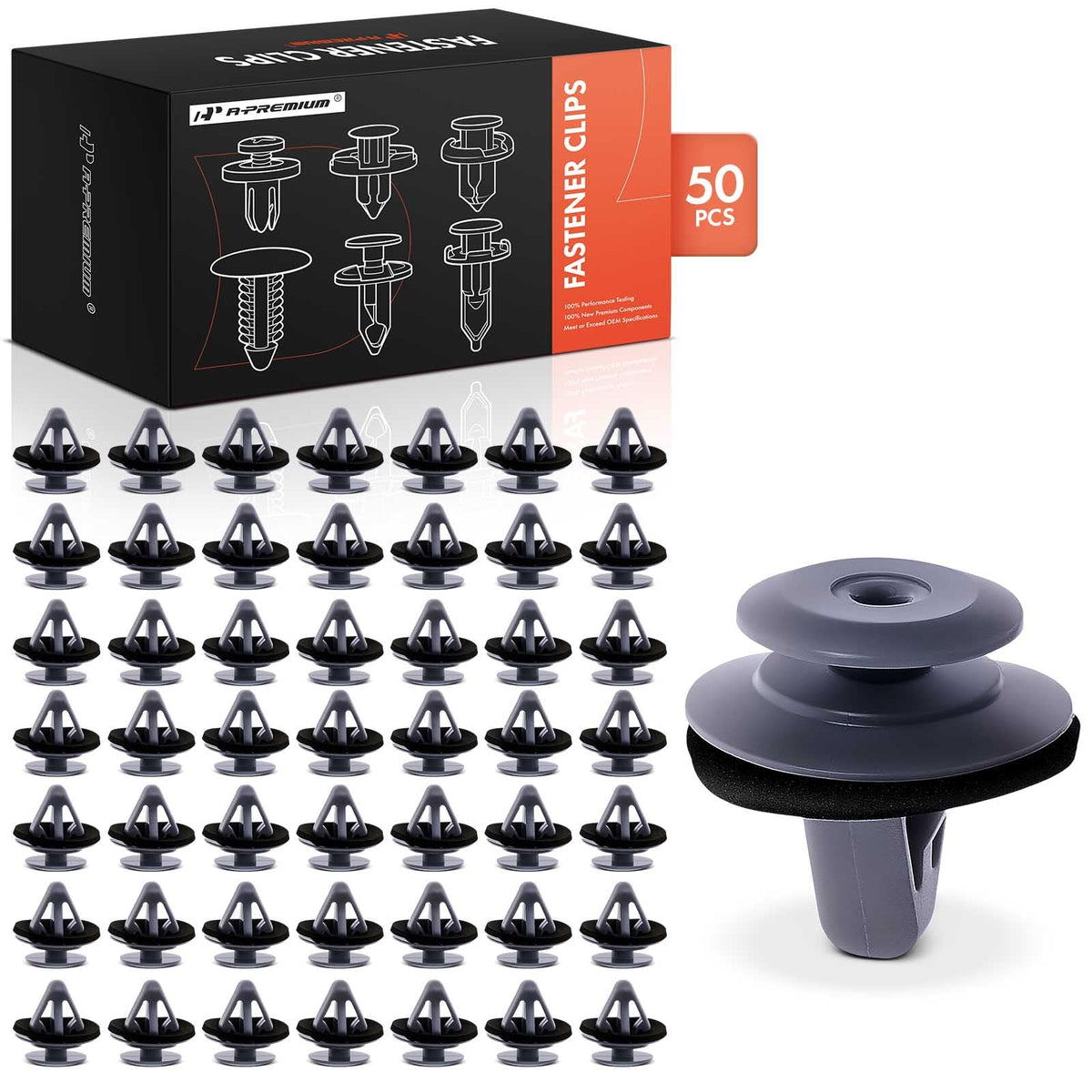 A-Premium 50PCS Rocker Moulding Clips Compatible with Mazda