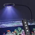 Saltwater Aquarium Light - 35W Dimmable Full Spectrum with 3 Light Modes & Timer, 24/7 Auto Cycle for Refugium, Soft
