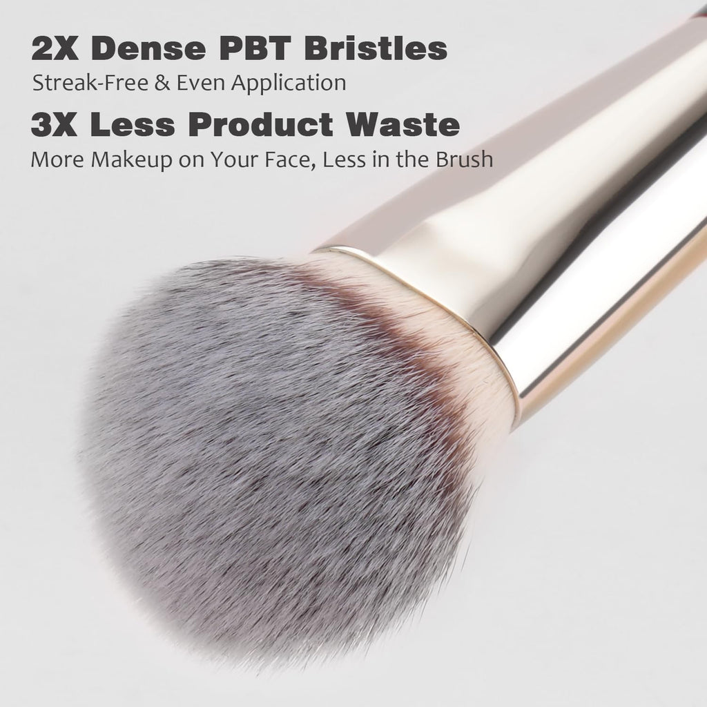 Makeup Brushes 15Pcs Professional Eyeshadow Brush Set Premium Synthetic Makeup Brushes for Liquid, Cream & Powder