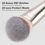 Makeup Brushes 15Pcs Professional Eyeshadow Brush Set Premium Synthetic Makeup Brushes for Liquid, Cream & Powder