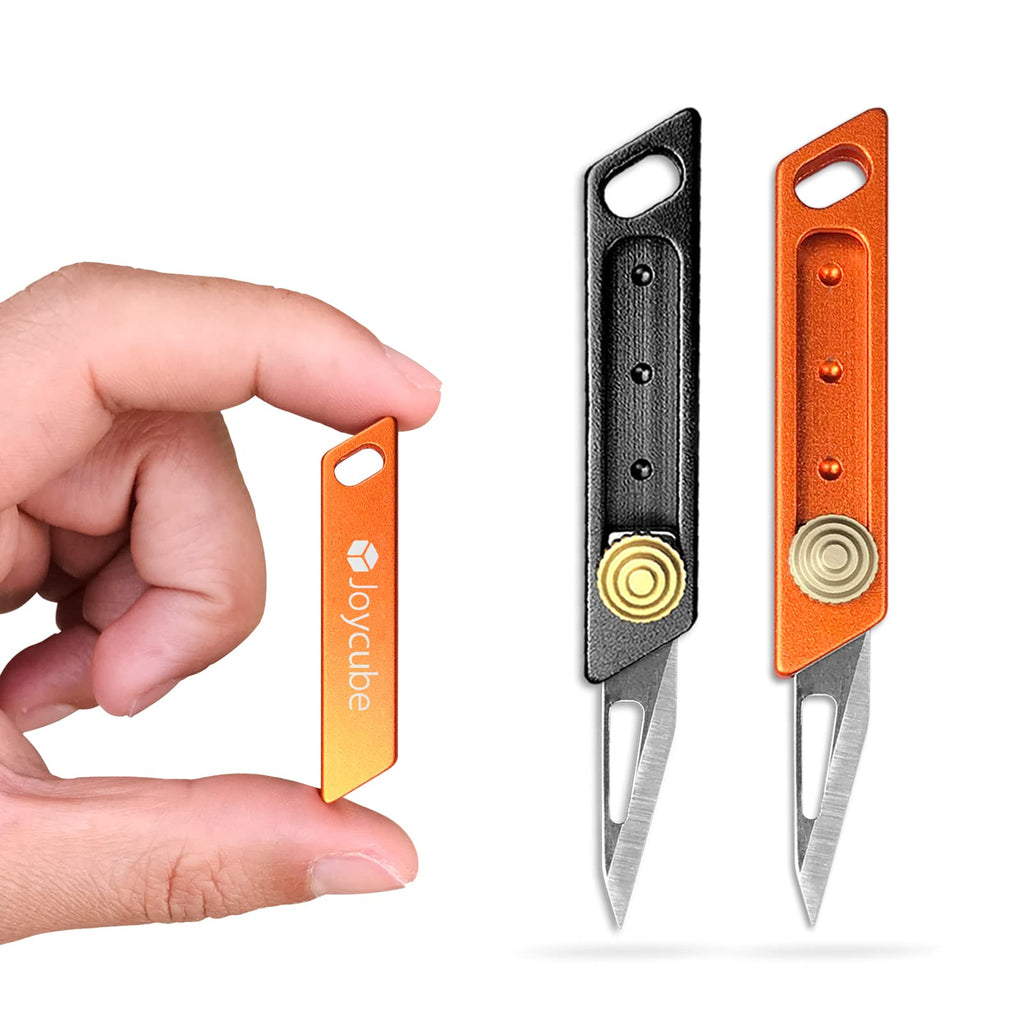 2Pack Mini Utility Knife Box Cutter, Small Keychain Pocket Knives