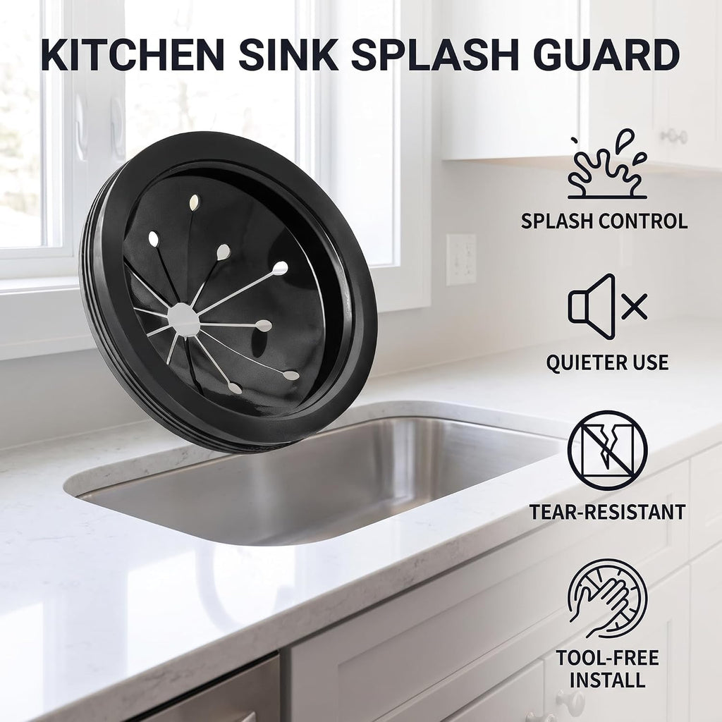 Universal Rubber Splash Guard - 3 Inch Kitchen Sink Stopper - Garbage Disposal Parts