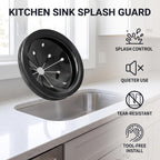 Universal Rubber Splash Guard - 3 Inch Kitchen Sink Stopper - Garbage Disposal Parts
