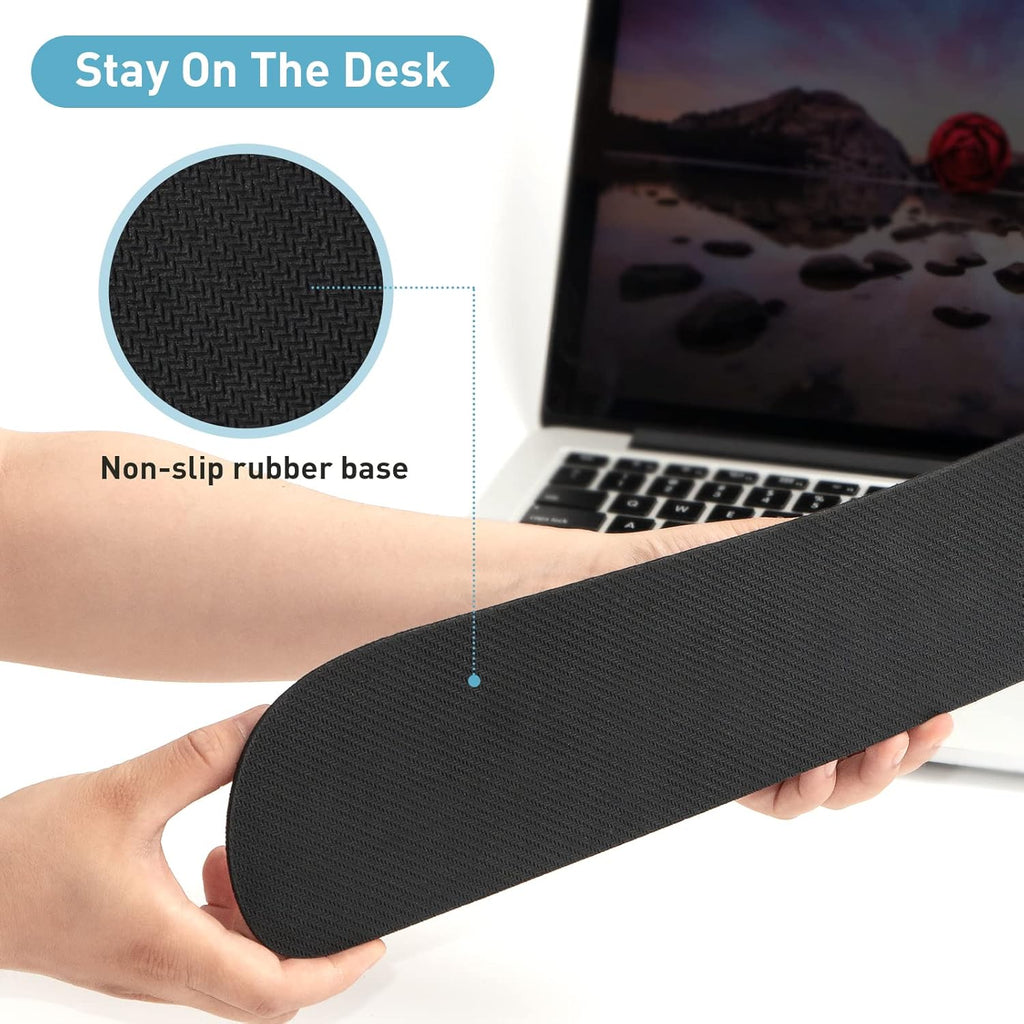 Keyboard Wrist Rest Memory Foam, Easy Typing Pain Relief, Keyboard Mouse Pad Set for Computer, Laptop, Home & Office