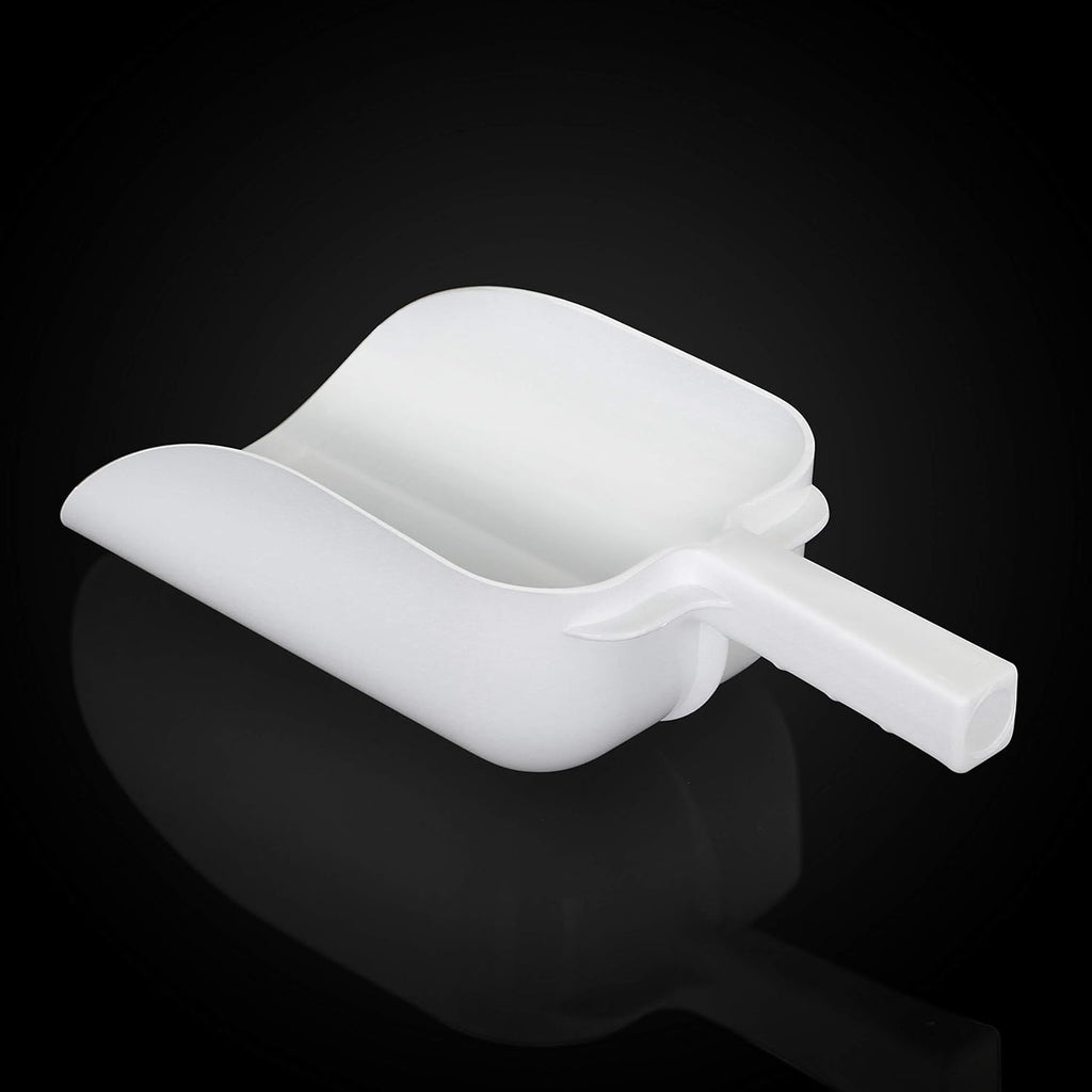 Polycarbonate Plastic Utility Ice Scoop, White, 64 oz