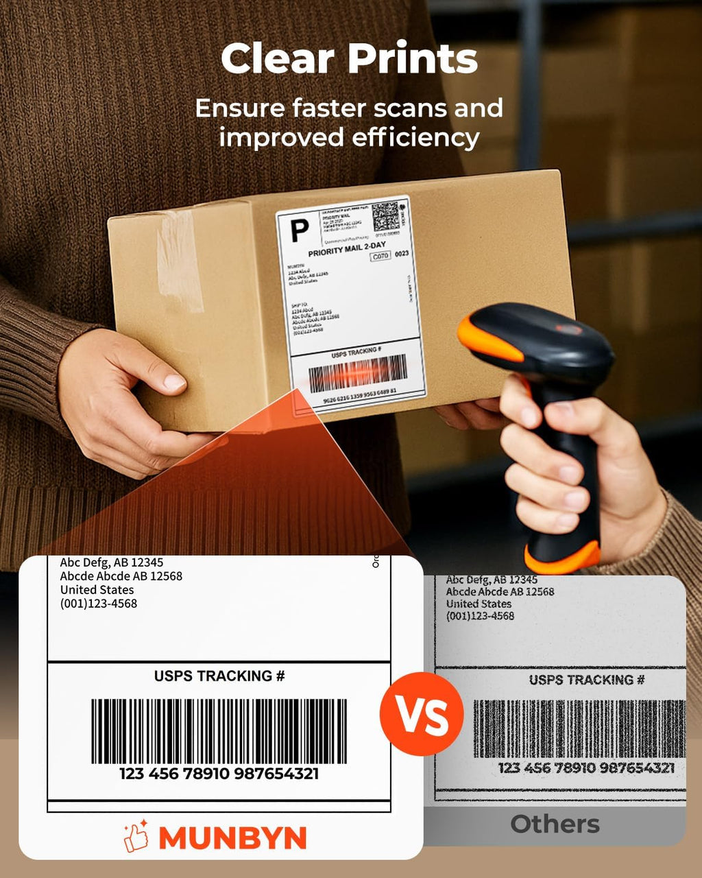 4x6 Thermal Printer Labels, Commercial Grade, 220 Sheets/Stack | 4"x6" Fanfold Shipping Labels, No BPA and BPS, Print