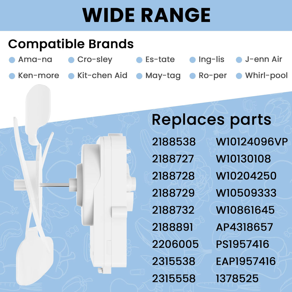 AMI PARTS W10124096 Condenser Fan Motor kit