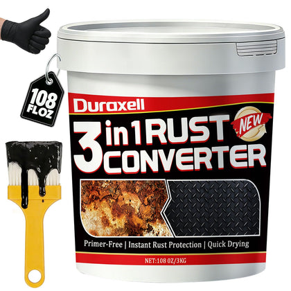 Rust Converter Paint for Metal, 3-in-1 Rust Treatment & Metal Primer, Paint Directly Over Rust, Rust Conversion Paint
