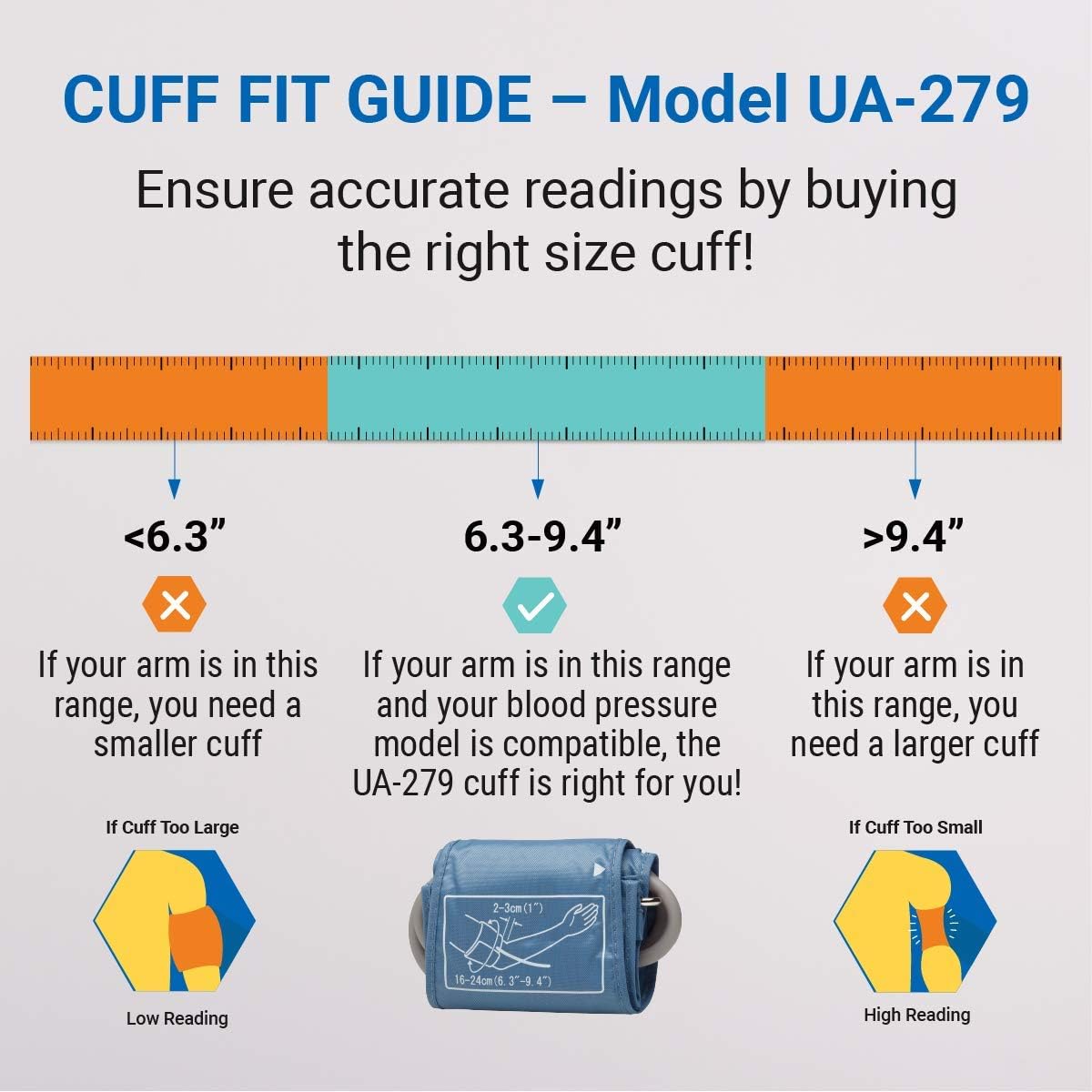LifeSource Small Replacement Cuff for Blood Pressure Monitors (UA-279)