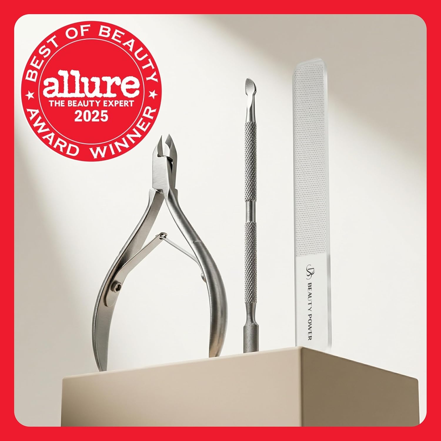 9 in 1 Professional Manicure Pedicure Set - Stainless Steel Nail Clippers, Nano File, Cuticle Nipper, Scissors