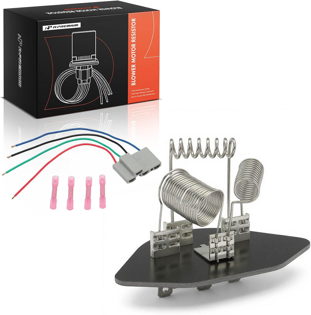 A-Premium Front HVAC Blower Motor Resistor with 4 Pins Connector