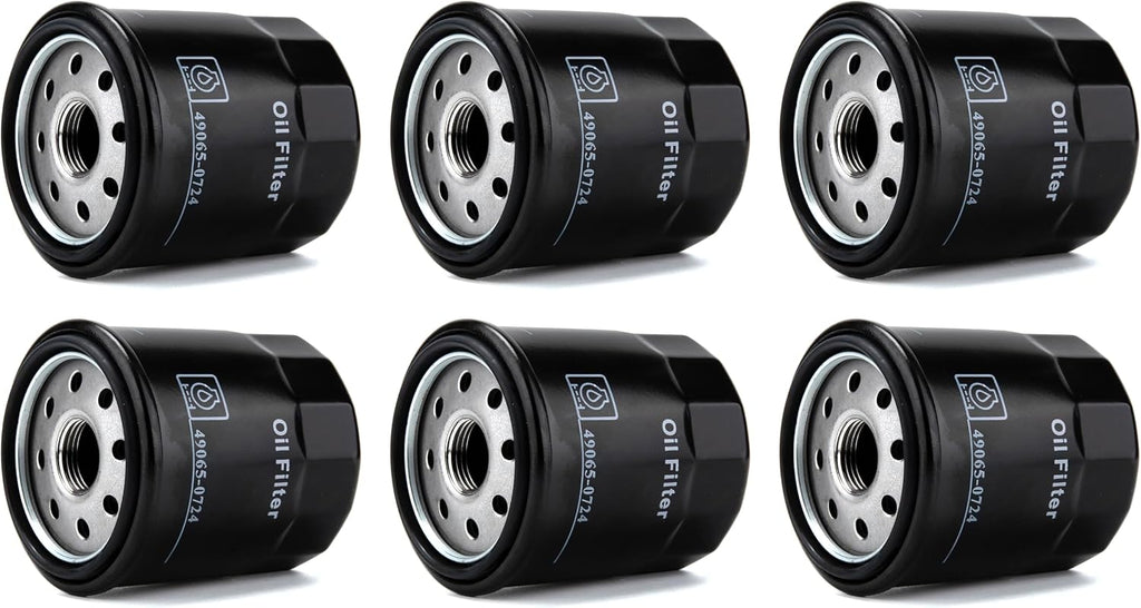 （6 PACK）49065-0724 Oil Filter Replacement for Kawasaki 49065-7010
