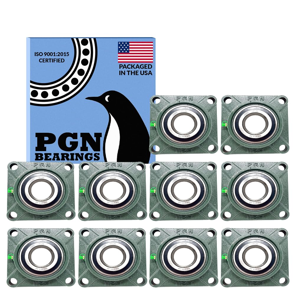 PGN UCF211-32 (10 Pack) Square Flange Bearing 2" Bore