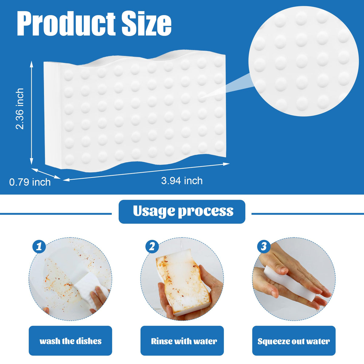 30 Pack Magic Sponges Cleaning Eraser, 2X Density Melamine Sponges