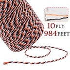 Orange Black White Twine 984ft Cotton String