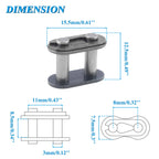 JOYYANGFANG #T8F Chain Master Link Roller 0.32" Spacing Chain Link