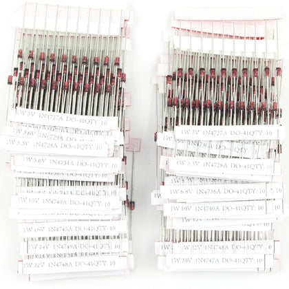 Zener Diodes 1W with 30 Values 600PCS for 1N4756A 1N4728A 1N4730A