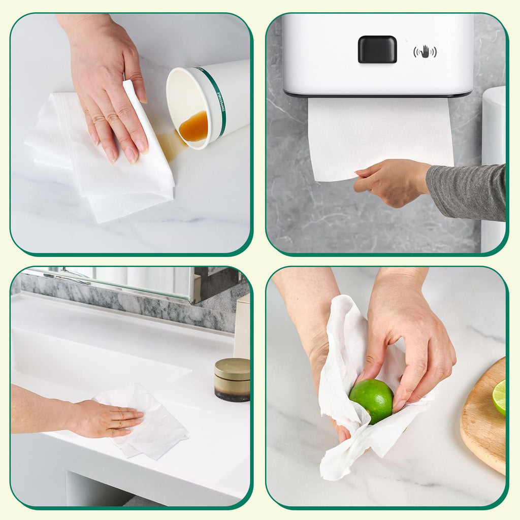 TAD Paper Towels 10 x 800 White, 6 Roll High Capacity