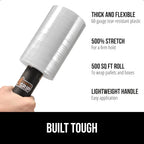 Stretch Film Shrink Wrap for Moving, 500'x5" Roll