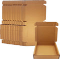 5x4x1 inch Small Shipping Boxes 50 Pack, Brown Corrugated Cardboard Mailers