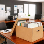 10 Pcs Acid Free Storage Boxes, Archival Storage Boxes, 15 x 12 x 10 Inch Thickened Buffered Acid Free Board Photo