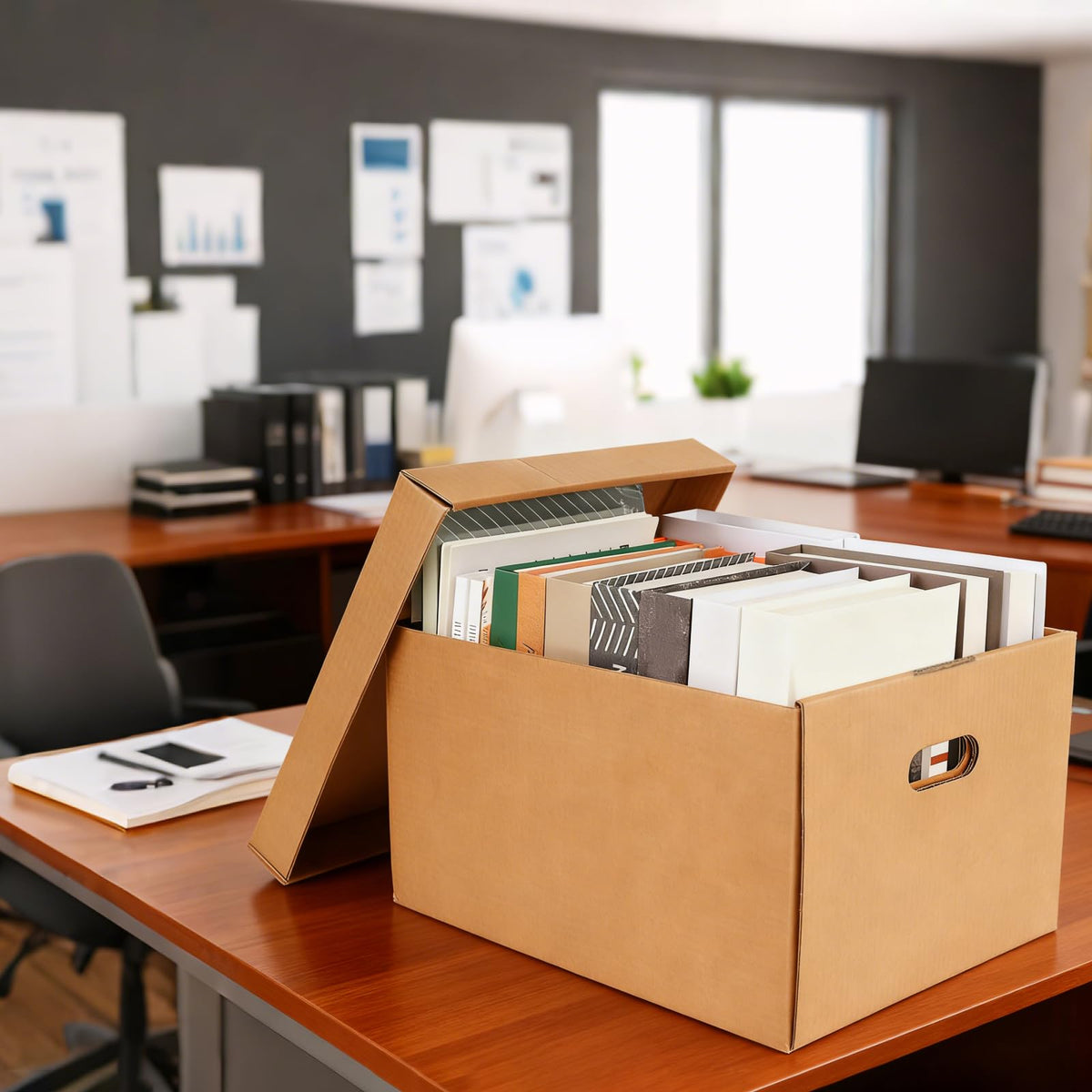 10 Pcs Acid Free Storage Boxes, Archival Storage Boxes, 15 x 12 x 10 Inch Thickened Buffered Acid Free Board Photo
