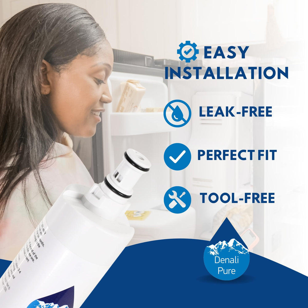 Replacement for Whirlpool ED5GHEXNB00 Refrigerator Water Filter