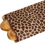 200 of 6" x 9" Craft Flat Paper Gift Bags, Leopard patterned