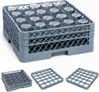 Commercial Glass Rack, 3 Pack 25 Compartment Dishwasher Rack