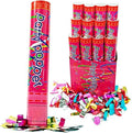 (12 Pack) Large (12 Inch) Confetti Cannons Air Compressed Party Poppers Indoor and Outdoor Safe Perfect For Any Party