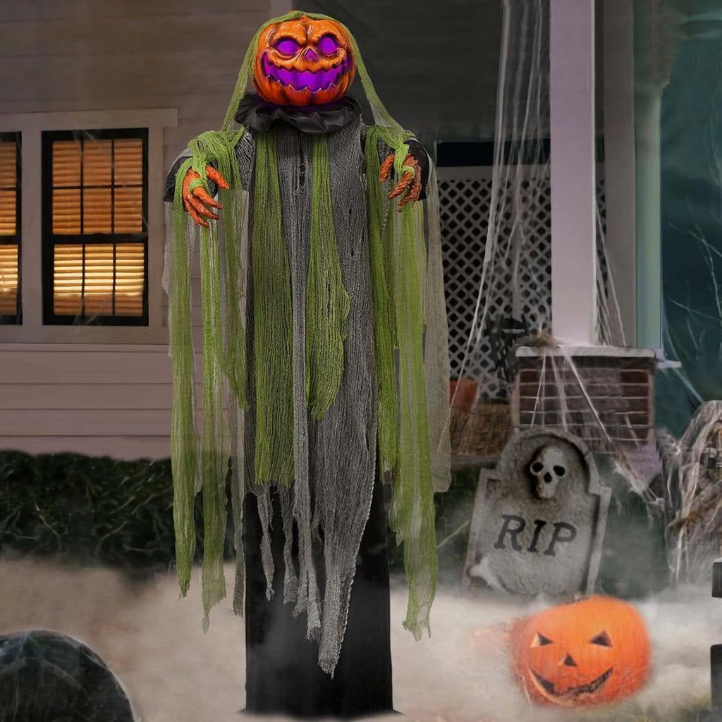 6 Ft Animated Halloween Root of Evil Prop, Halloween Decorations Outdoor | Spooky Sound & Touch Activated Motion