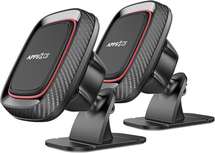 [2 Pack] Magnetic Phone Holder for Car, APPS2Car Dashboard Magnetic Car Phone Holder Mount with Strong VHB Adhesive