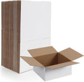 40 Pack 8x8x4 Shipping Boxes, White Corrugated Cardboard Box for Mailing, Packaging, Small Business
