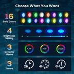 Pool Lights - 2 Pack, Rechargeable Submersible LED Pool Lights with Remote, IP68 Waterproof Underwater Pool Decor