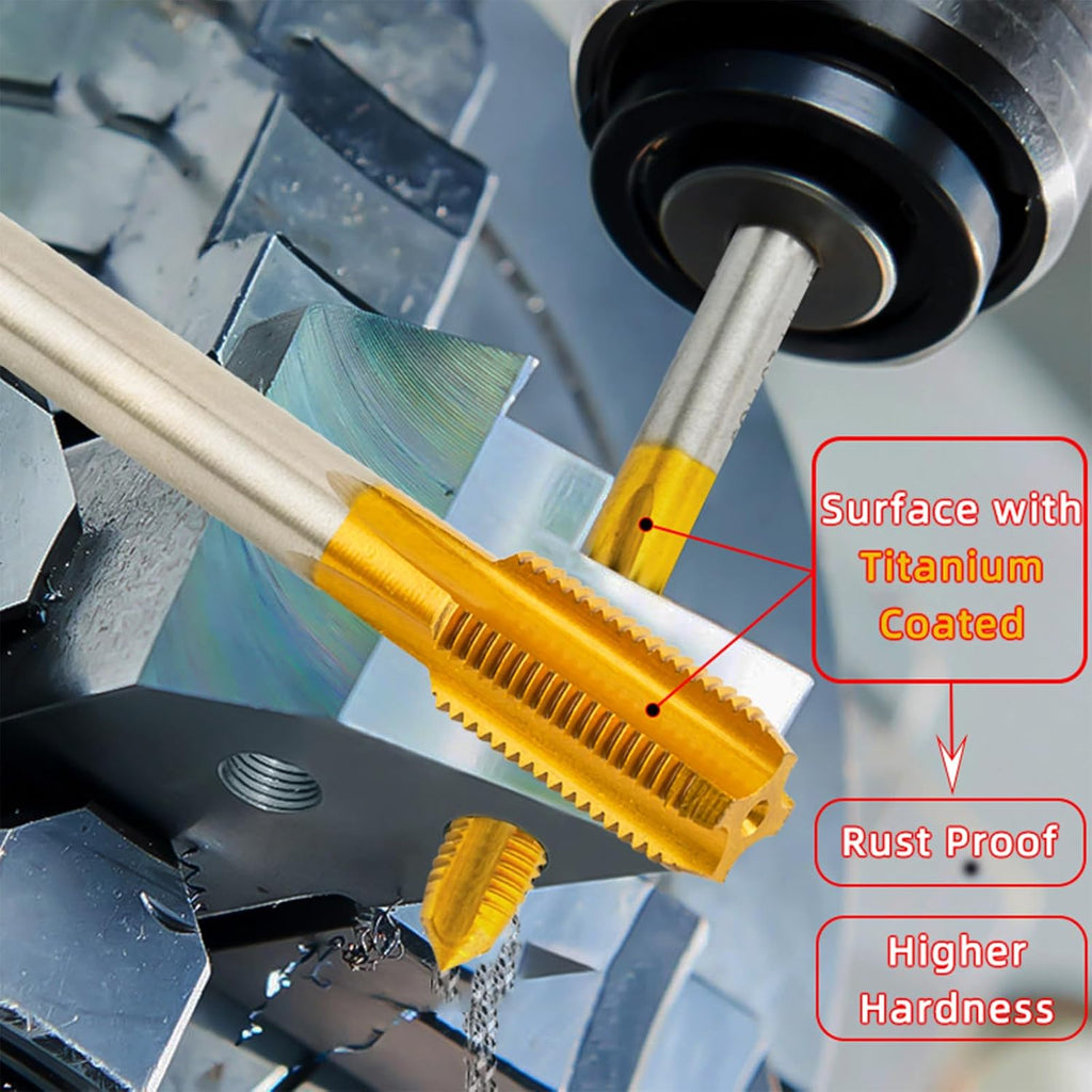 2 pcs M3X0.5 Thread Tap, M2 HSS M3 x 0.5 Machine Tap Right Hand
