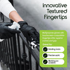 Black Nitrile Gloves | THE ORIGINAL Quality Black Gloves Disposable Latex Free | 4.5 Medical examination