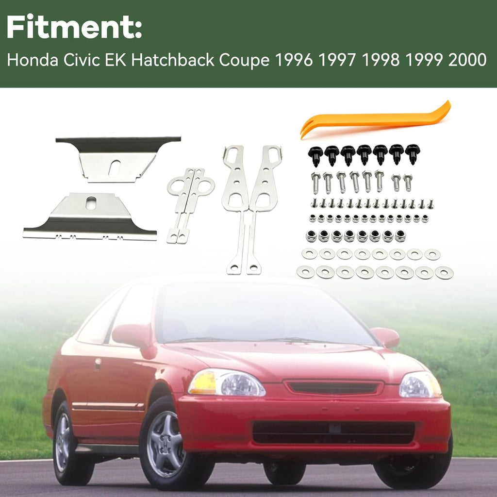 Front Rear Bumper Lift Kit Fit for Honda Civic EK 1996-2000