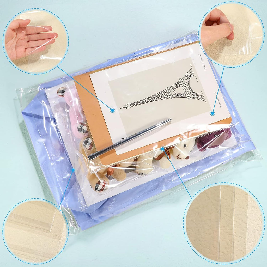 600 Pcs Cello Bags, 6'' X 9", 8'' X 10", 9'' X 12", 11'' X 14"