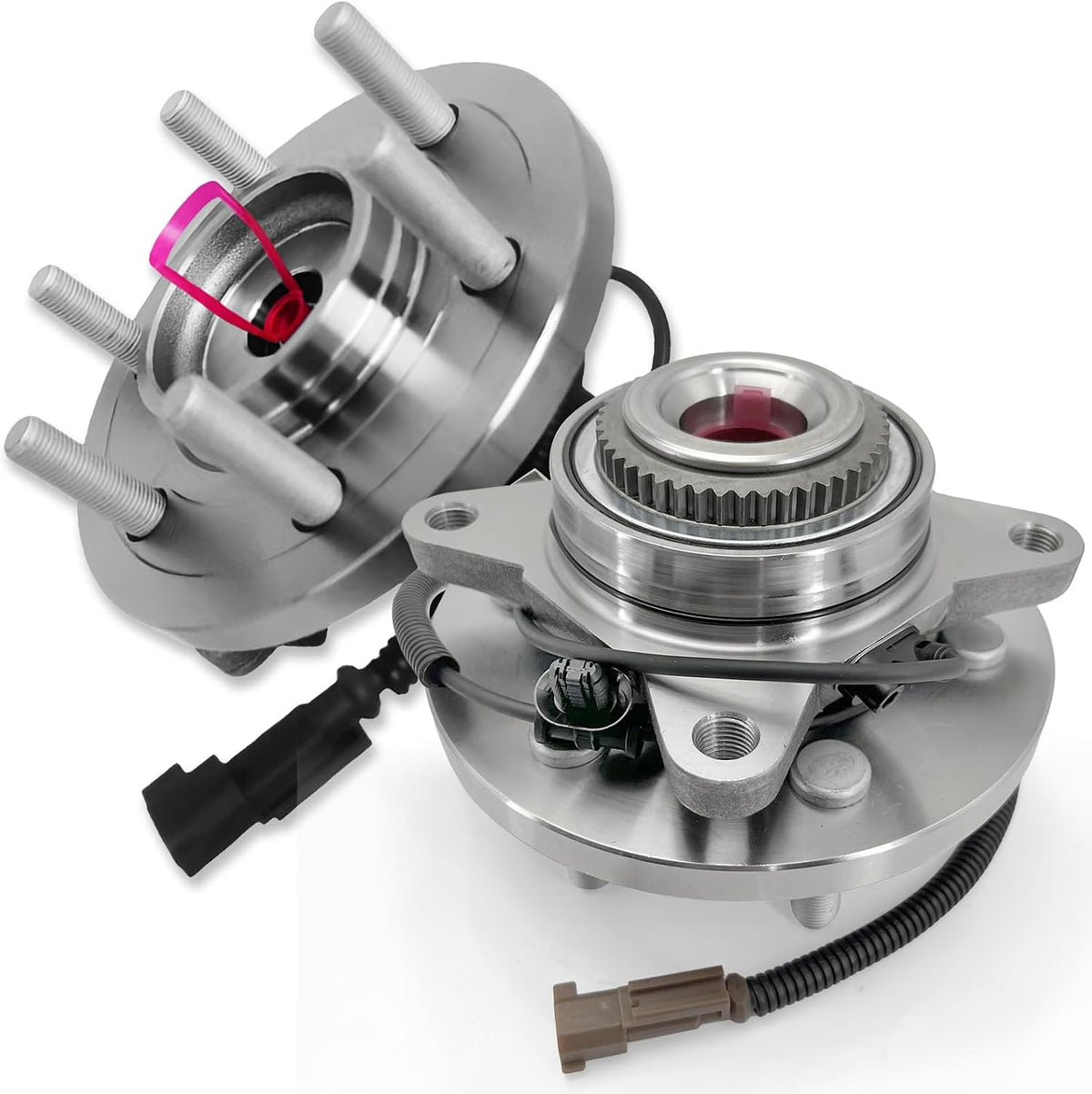 Pair 515169 4WD Front Wheel Bearing Hub Assembly Compatible with Ford F-150 2015 2016 2017 (2.7L 3.5L 5L Engines), 4x4 Hub Bearing Kit for Ford F150 2015-2017, 6 Lugs w/ABS