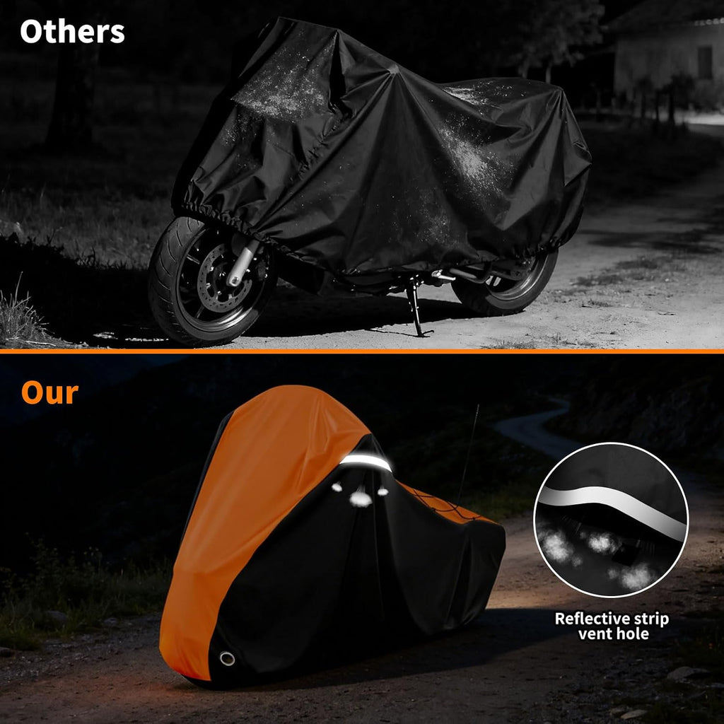 Motorcycle Cover 420D Waterproof Touring Side Box Cover