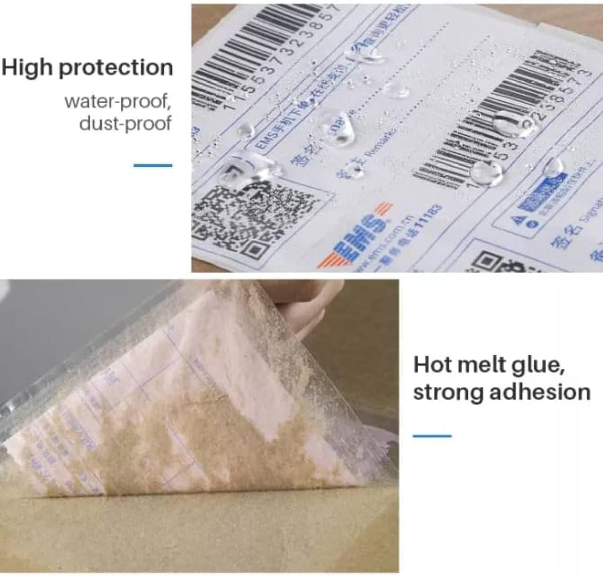 6" x 9" Shipping Label Sleeves, Self-Adhesive Packing Slip Pouches(500)