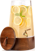 Glass Drink Dispenser with Spigot - Beverage Dispenser with Stand