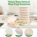 50Pcs(24oz) Disposable Meal Prep Food Containers with Lids