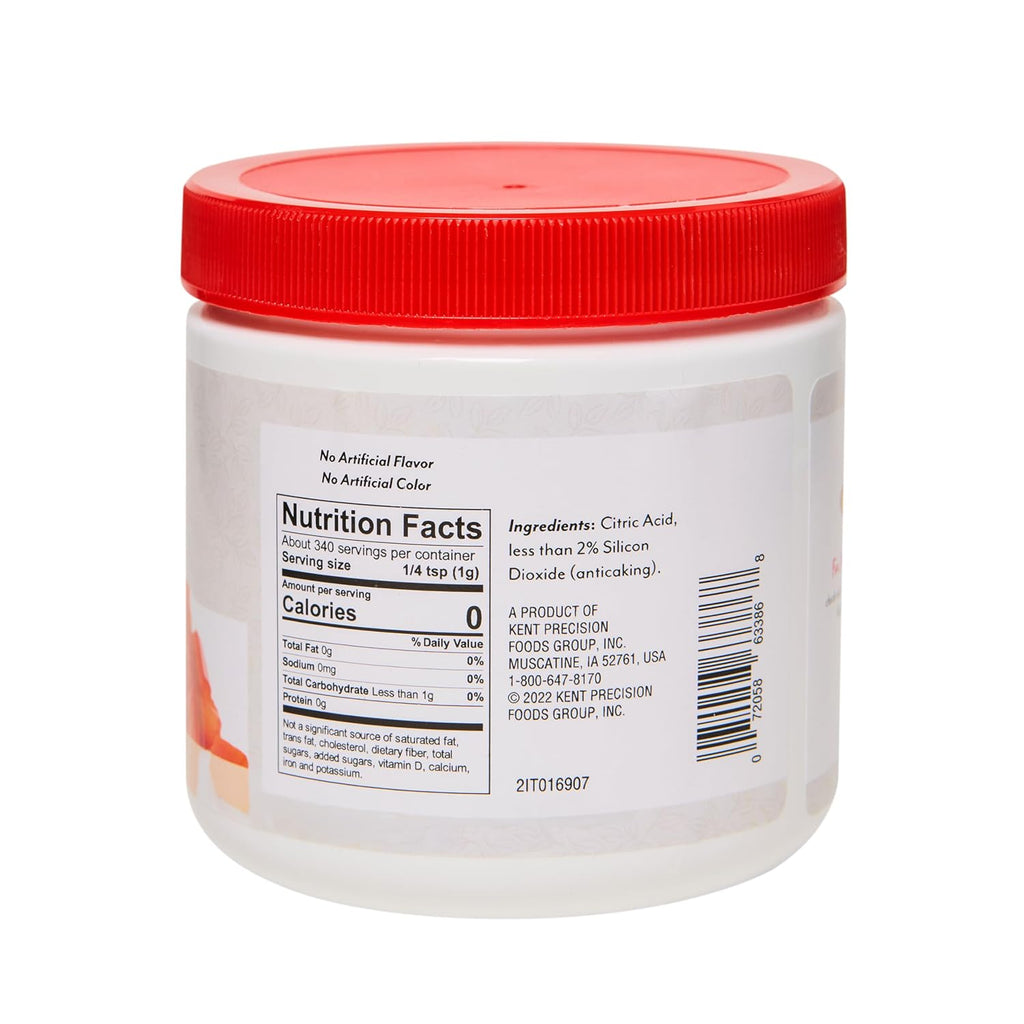 Citric Acid, Preserves Taste & Freshness, 12 oz Jar