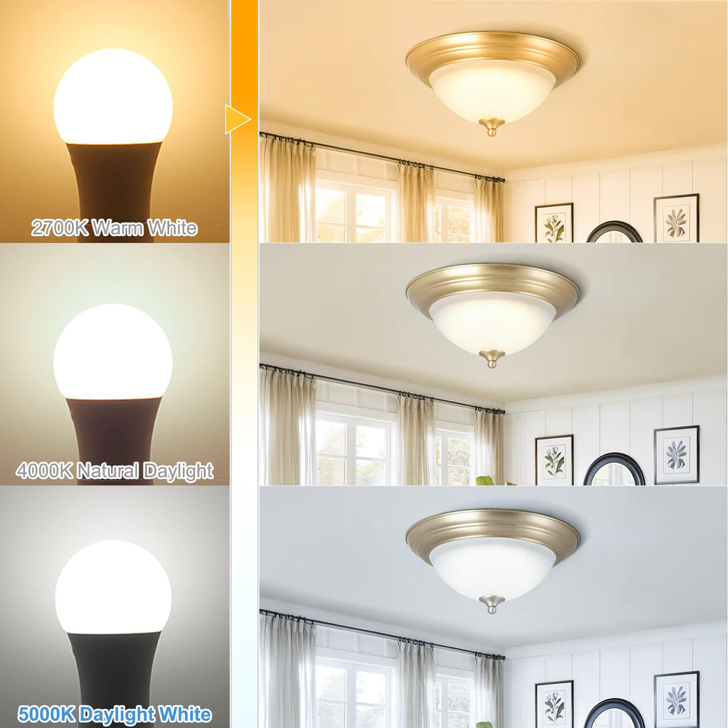 GU24 LED Light Bulbs 60W Equivalent 2700K Warm White CRI85+ 900LM