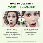 Green Tomato Pore Clay Mask Cleanser for Deep Cleansing, 4.05 fl oz