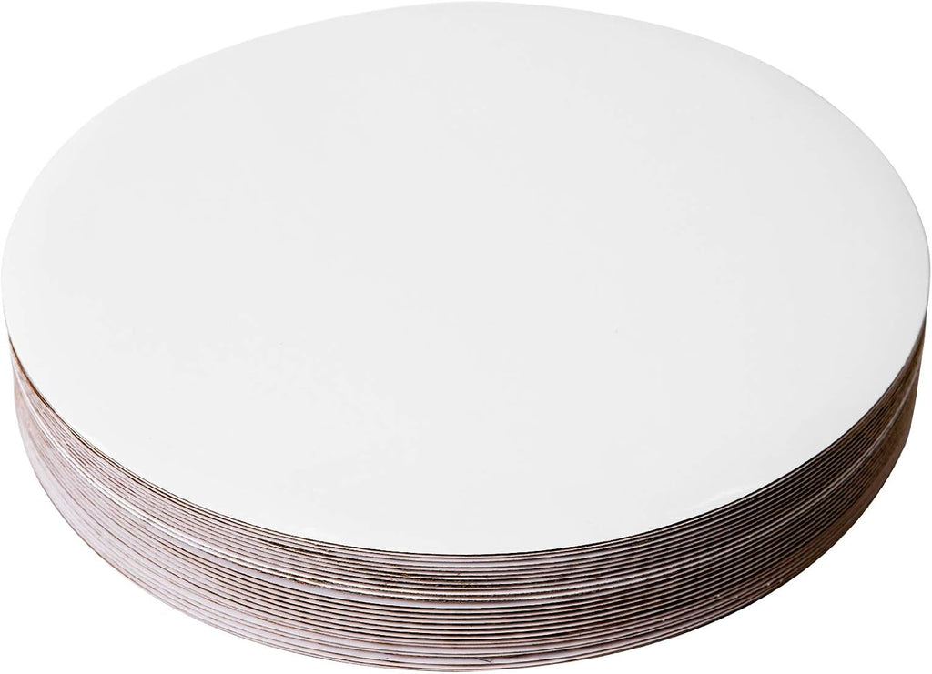 [25pcs] 10" White Cakeboard Round,Disposable Cake Circle Base Boards Cake Cardboard Pizza Plate platter 10 inch,Pack
