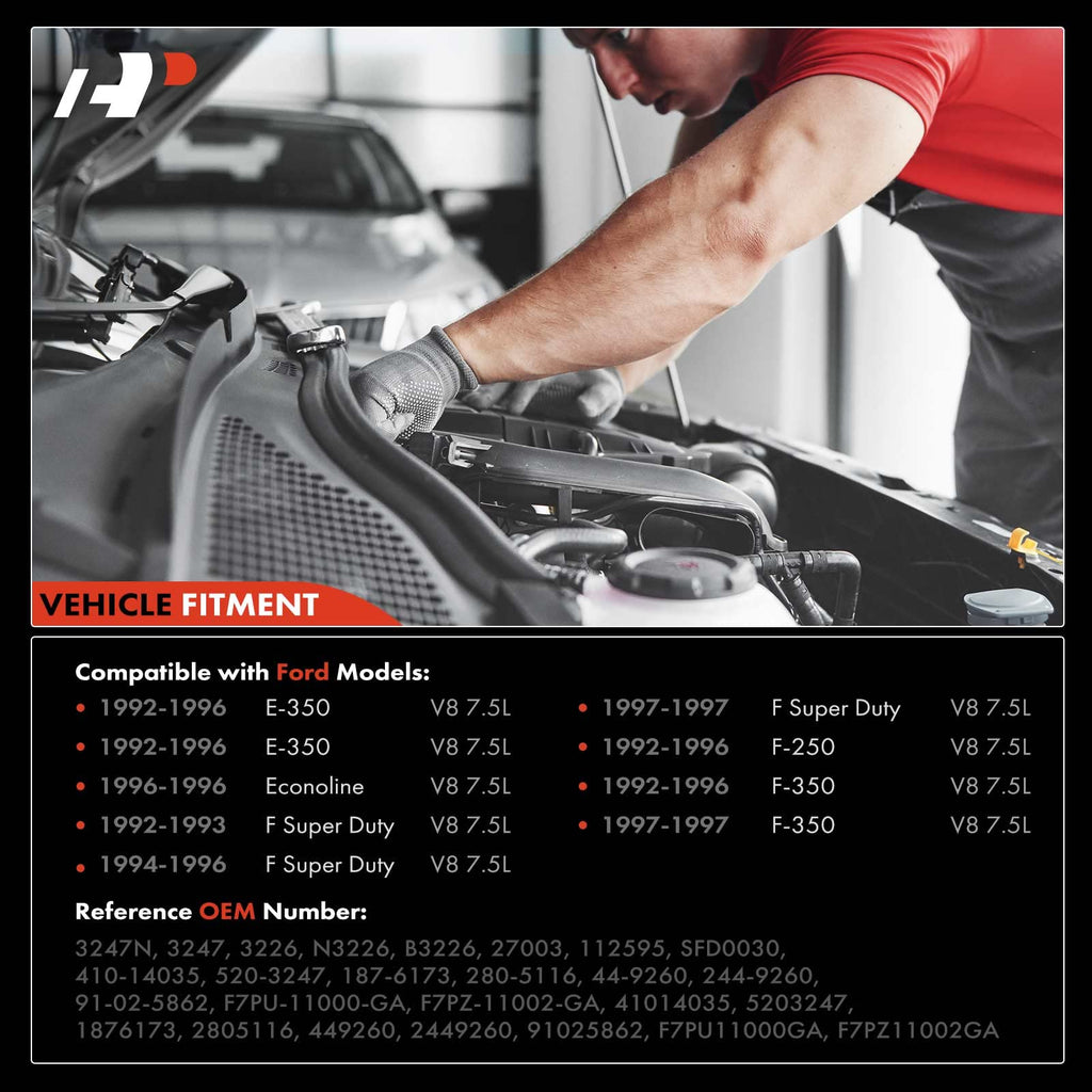 A-Premium Starter Motor, 12V 1.5KW 10 Teeth Clockwise, Compatible with Ford