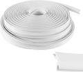 50.85 FT White Rub Rail Vinyl Insert, 3/4 x 3/8 Inch Boat Edge Protection